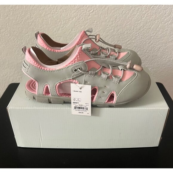 Girls Bump Toe Berkeley Gray Sandal Size 4 - Picture 7 of 9